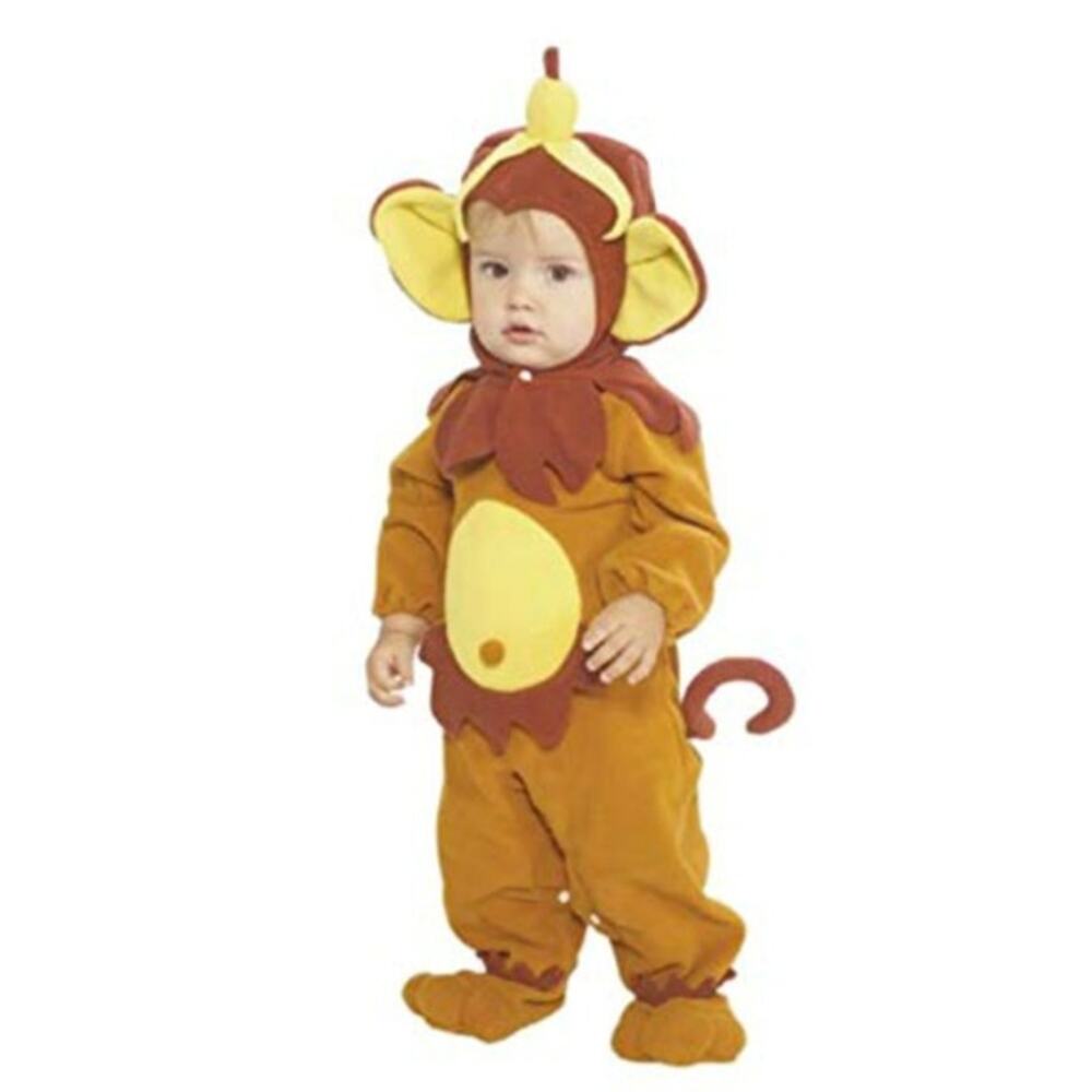 Rubie's Monkey Costume NEW 0-6 mo Brown Yellow